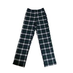 Brandy Melville John Galt One Size Small Tilden High-Rise Blue Plaid Pants
